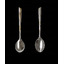 Серебряная чайная ложка с золочением на декоративной ручке 30604